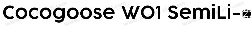 Cocogoose W01 SemiLi字体转换